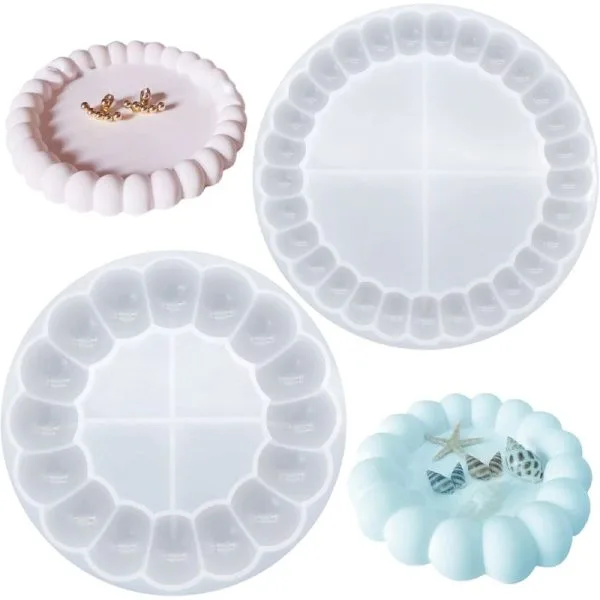 2 buc. coastere cu margini cu bule – mulaj din silicon – cod:2531