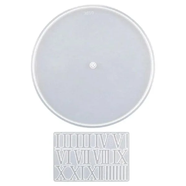 Ceas cu numere romane – mulaj din silicon – cod:3436