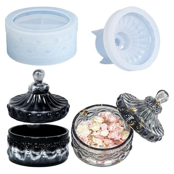 Cutie vintage pentru bijuterii – mulaj din silicon – cod:3651