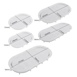 Tavă ovală set de 5 bucăți – mulaj din silicon