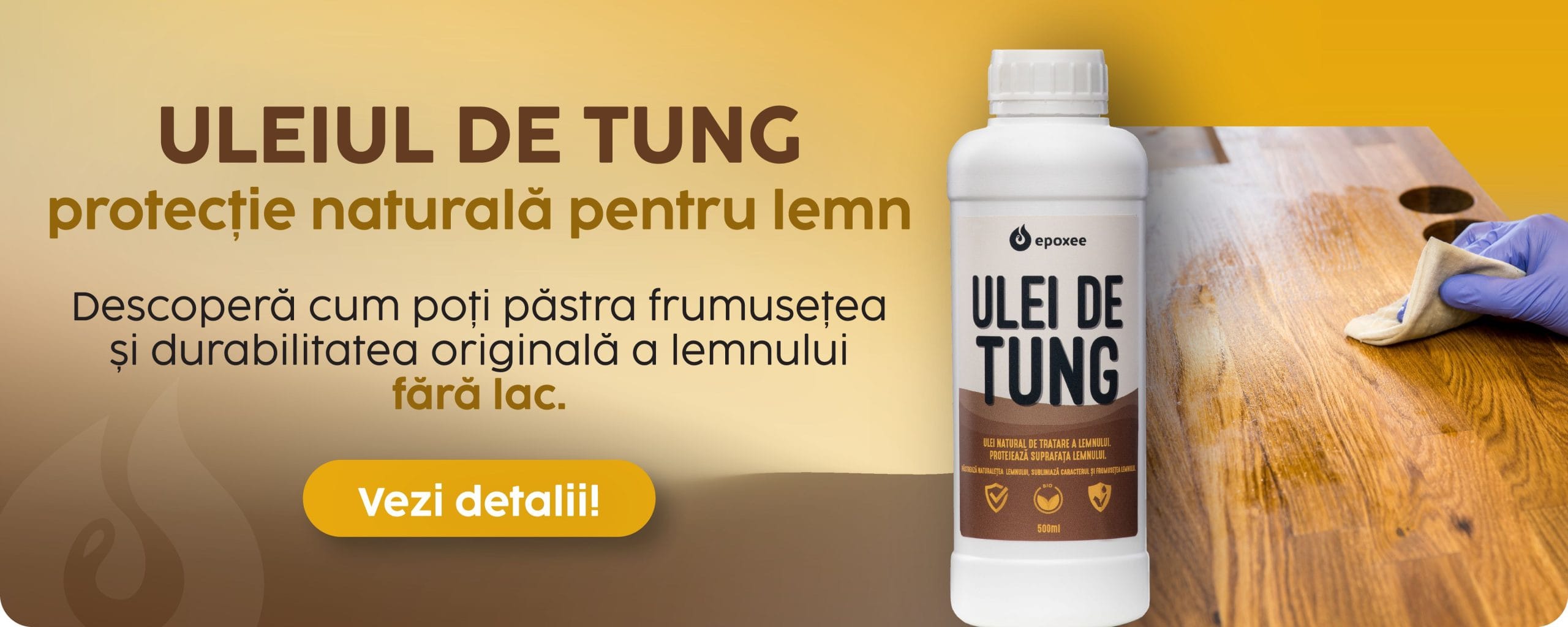 Uleiul de tung – protecție naturală pentru lemn