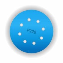 Disc abraziv cu velcro 125mm 8G P220